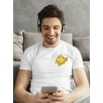 thumbnail image 2 of Upperside Chubby Yellow Fish T-Shirt Men -Image by Shutterstock, Male XX-Large, 2 of 4