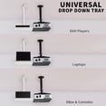 thumbnail image 3 of VIVO White Universal Ceiling Extending Projector Tray, Height Adjustable, 3 of 9
