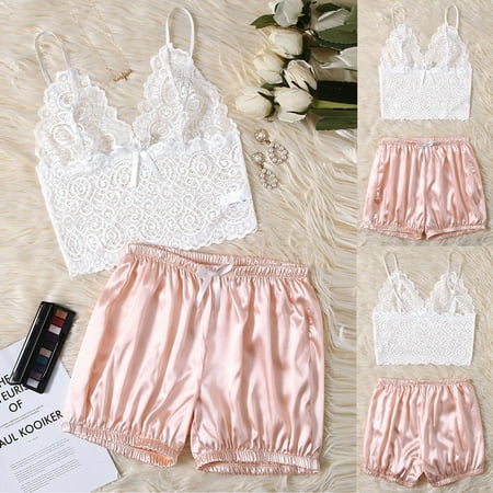 

Wandatree Women Lingerie Corset Lace Free Wire Racy Muslin Sleepwear Underwear Tops+Briefs
