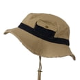 thumbnail image 4 of Big Size Cotton Twill Washed Bucket Hat - Khaki 2XL, 4 of 5