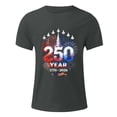 thumbnail image 4 of Yindaity Mens 4th Of July Shirts USA American Flag Men Women Kids Bald Eagle Patriotic T-Shirt(Dark Gray,M), 4 of 9
