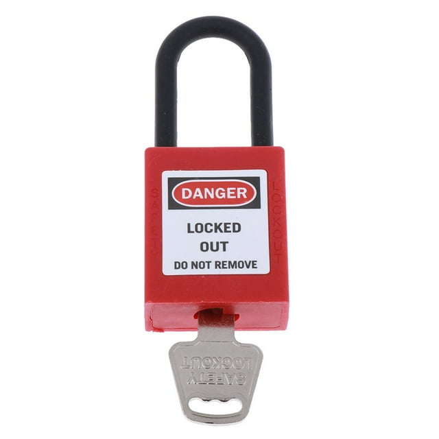 Candados de bloqueo de seguridad para primera : llaves iguales, 83 mm, 6 colores disponibles rojo shamjiam Candado de bloqueo de seguridad