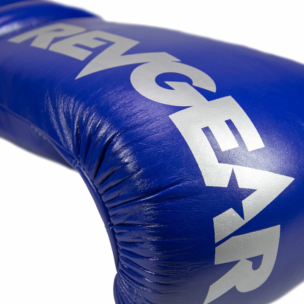 S4 Sentinel Lace Pro Leather Gel Boxing Gloves - Authentic Blue