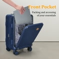 thumbnail image 2 of Joyway - 4 Ensembles de Bagages Valise Rigide en PC à Roulettes Pivotantes - (Valise Extensible 20 Pouces24 Pouces) Valise Enregistrée 28 Po, 2 of 8
