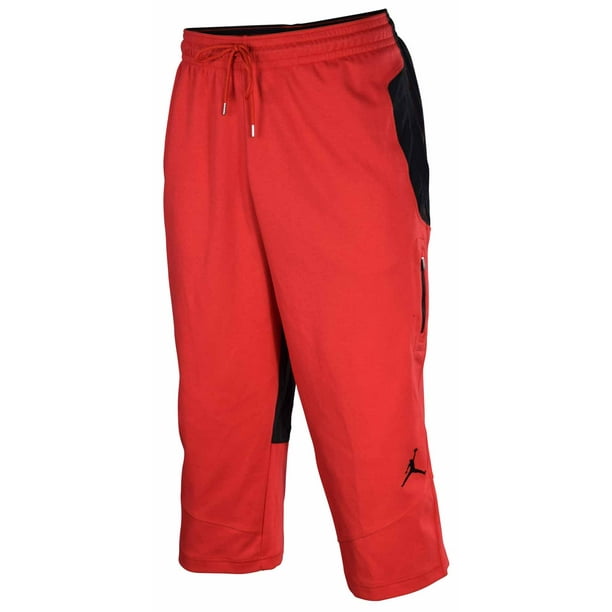 red and black jordan pants