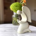 thumbnail image 3 of Praying Angel Soapstone Sculpture Natural Stone, 3 of 6