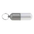 thumbnail image 1 of Botella de tableta a prueba de agua Caja De Píldoras Llavero Impermeable Sola Cámara Organizador De Píldora De Aluminio Para Viajes Al Camping Senderismo Playa Pesca Jo - Gris l,, 1 of 7