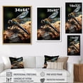 thumbnail image 4 of Designart "Portrait Vibrant Brown Dragonfly painting" Animals Floater Framed Canvas Wall Art, 4 of 7