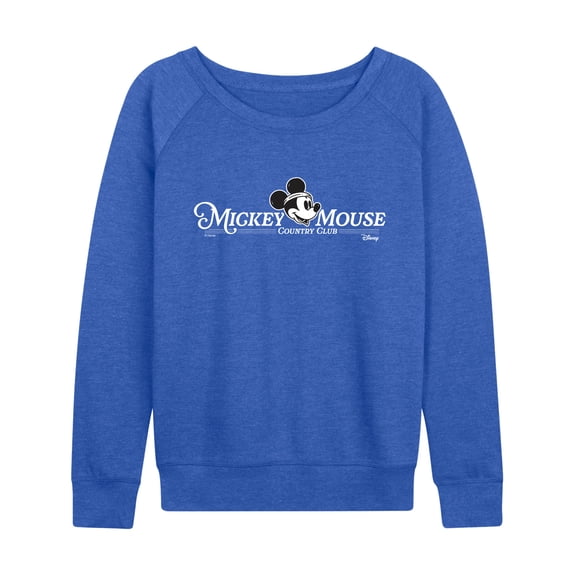 Disney - Mickey Mouse Country Club - Women's French Terry Long Sleeve Pullover