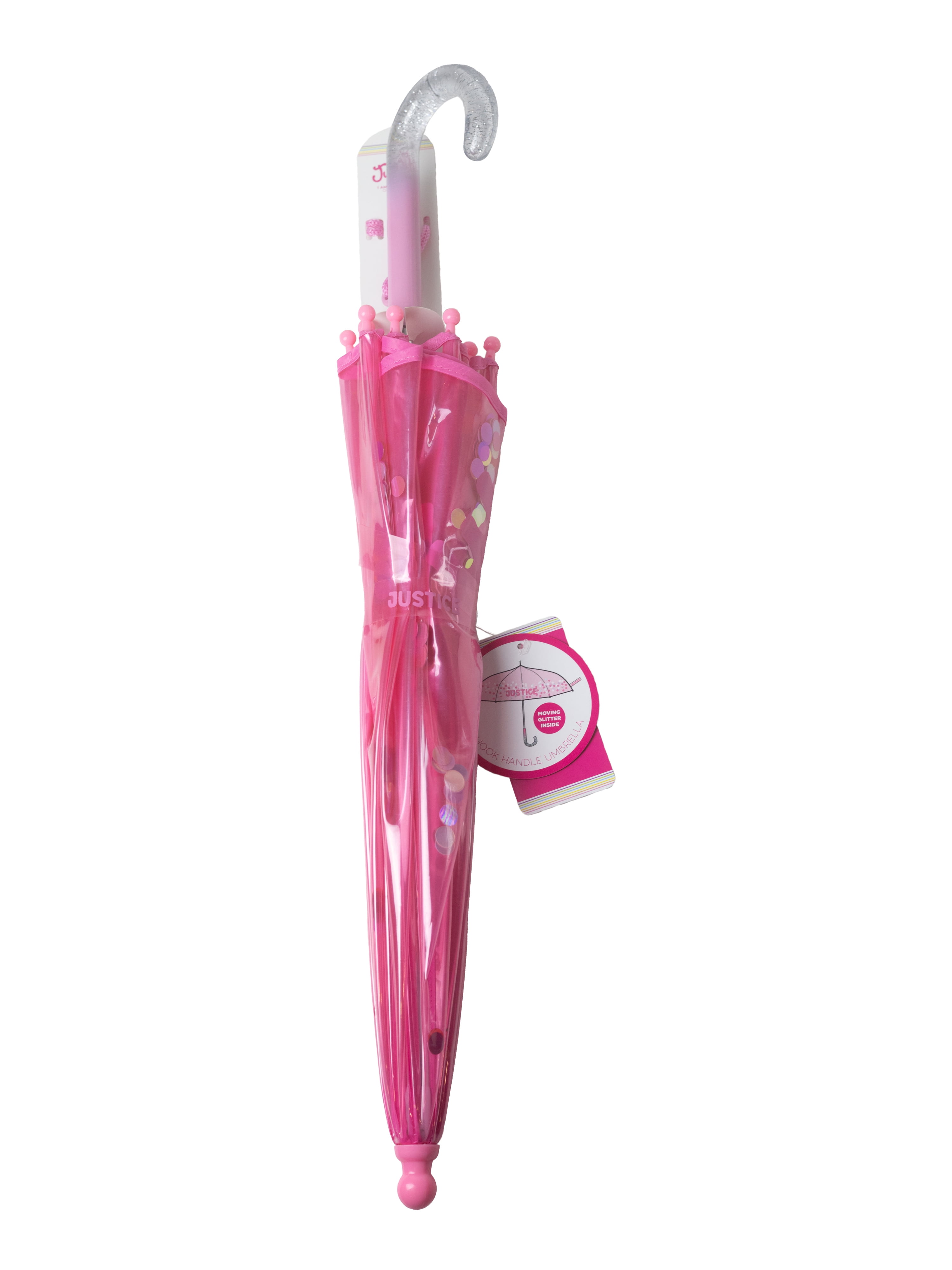 Justice Girl's Umbrella, Pink Shakey Sequins