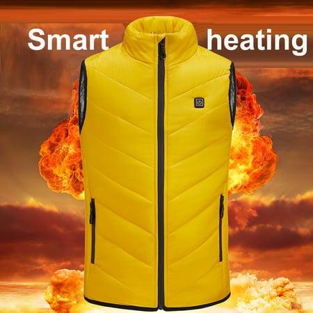 

Yubatuo Children s Vest Smart Heating Clothing Jacket Vest To Keep The Whole Body Warm Baby Boy Clothes Yellow 160