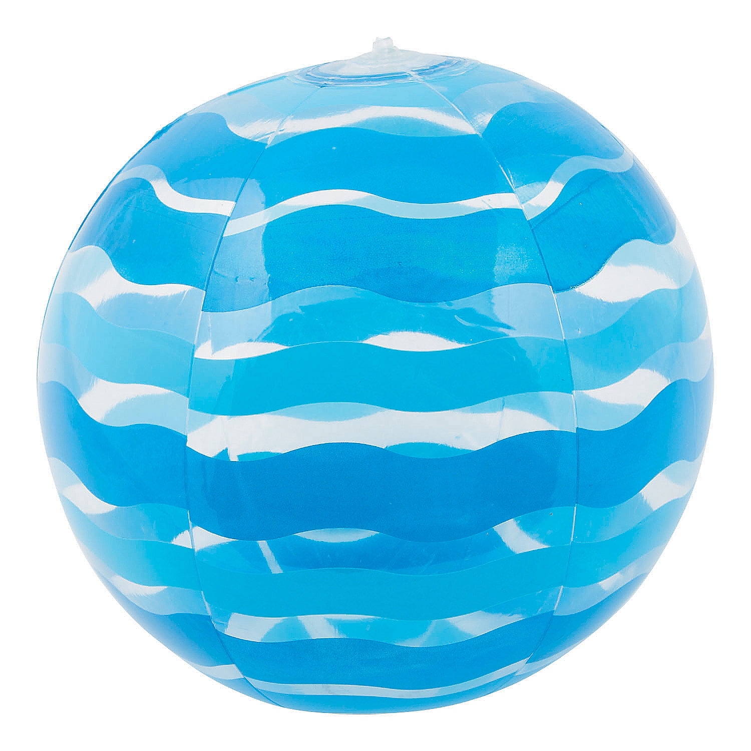 Striped Inflate Beach Ball Blue 1Pc Toys 1 Piece