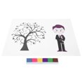 thumbnail image 4 of DIY Signature Painting, Fingerprint Painting Scratch  Chemical Fiber   For Birthdays For Parties For Weddings For Wall Decoration, 4 of 8