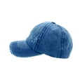 thumbnail image 2 of Empire Cove Womens Distressed Washed Ponytail Caps Hats Vintage Relaxed Fit Navy, 2 of 6