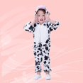 thumbnail image 3 of Disfraz de vaca para juego de rol, disfraz de animal para fiesta, mascarada, actuación en el escenario, disfraz de cosplay, ropa de juego de simulación para niños (talla M), 3 of 5