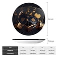 thumbnail image 2 of Wukai Casino Cards Poker Print Decorative Plate for Display,Bone China Decorative Plate, Ceramic Dinner Plate with Stand, Vertical Ceramic Plate-6in, 2 of 6