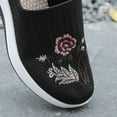 thumbnail image 5 of Domuza Orthopedic Shoes for Women Comfortable Casual Athletic Work Woven Mesh Breathable Sneakers Lightweight Non-Slip Arch Support Slip On Walking Shoes Black 10（EU-43）, 5 of 7