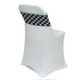thumbnail image 2 of Your Chair Covers - 10 Pack Stretch Spandex Chair Bands Black and White Checkered, 2 of 3