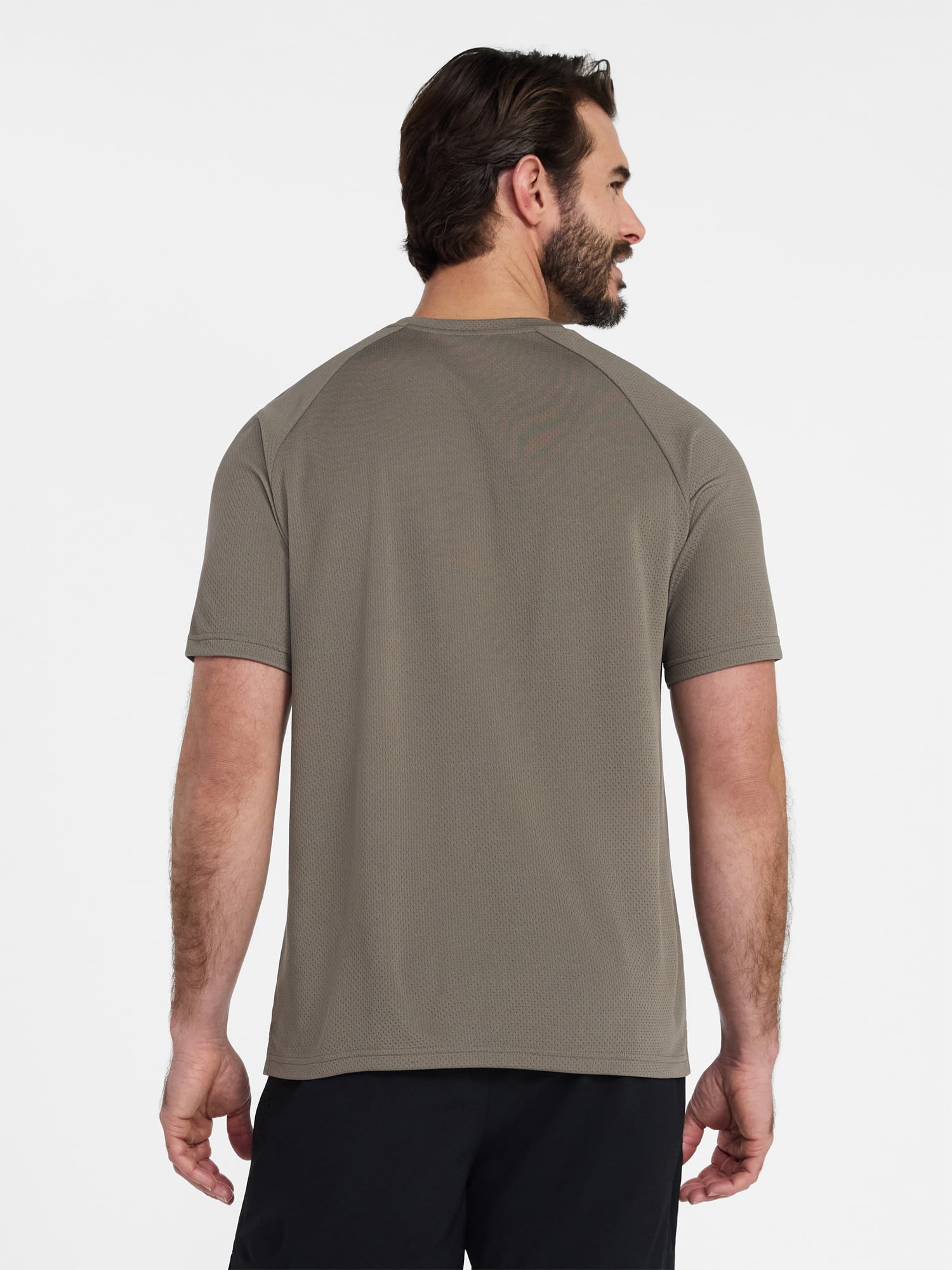 Athletic Works Men's and Big Men's DriWorks Mesh Tee with Short Sleeves, Sizes XS-5XL