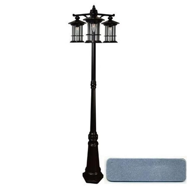 Special Lite Products 506-BAL Support de Surface Post&44; Aluminium Brossé