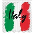 thumbnail image 3 of Ambesonne Italy Shower Curtain, Italian Flag Colorful Grunge, 69"Wx75"L, Multicolor, 3 of 3