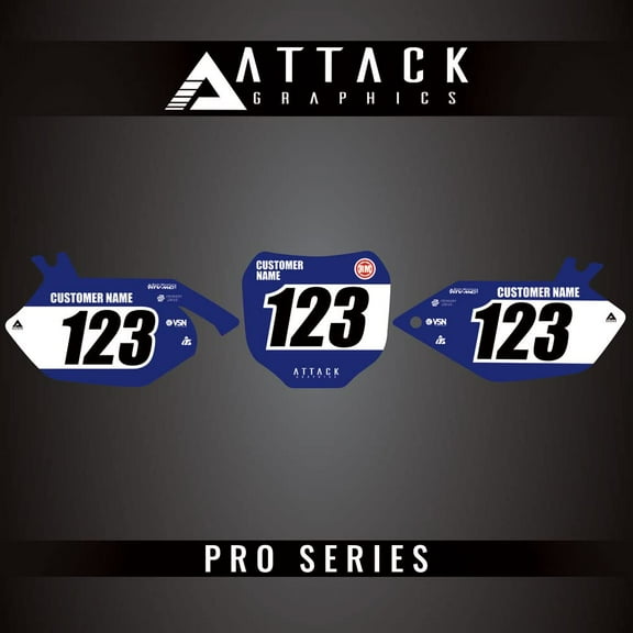 Attack Graphics Pro Series Number Plate Backgrounds
