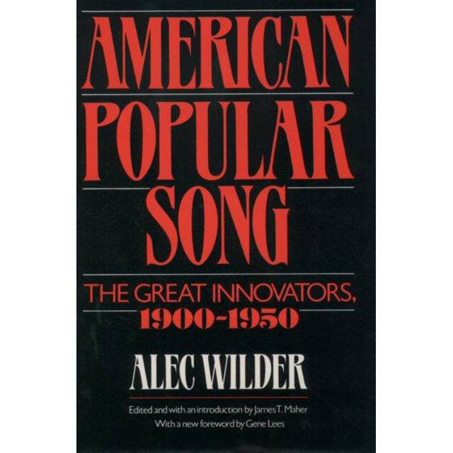 Chanson Populaire Américaine, Alec Wilder, James T. Maher Couverture Rigide