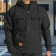 thumbnail image 1 of pstuiky manga larga de hombre, Blusa/camiseta informal de manga larga con capucha y bolsillo con cremallera para hombre, color liso top de hombre xl, 1 of 9