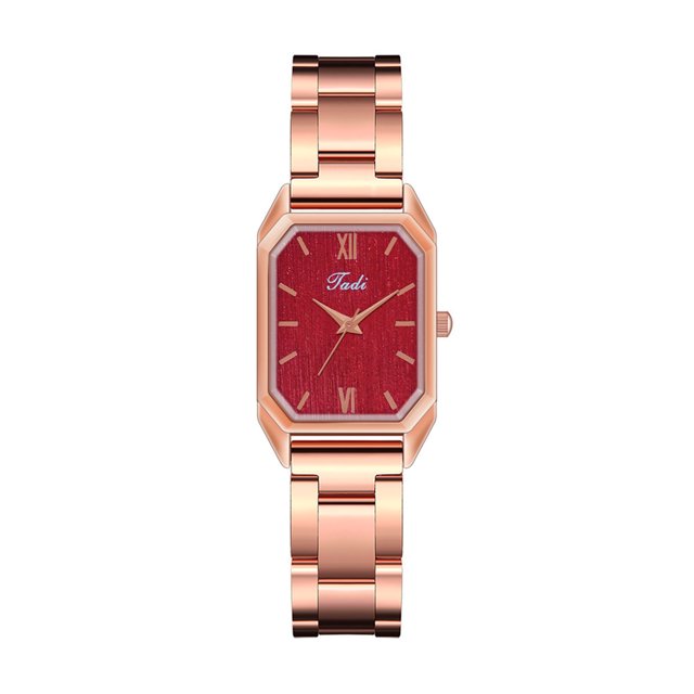 Reloj de pulsera de cuarzo analógico de acero inoxidable dorado cristalino para mujer a la moda Wmkox8yii gfajkfgbkjabf1493