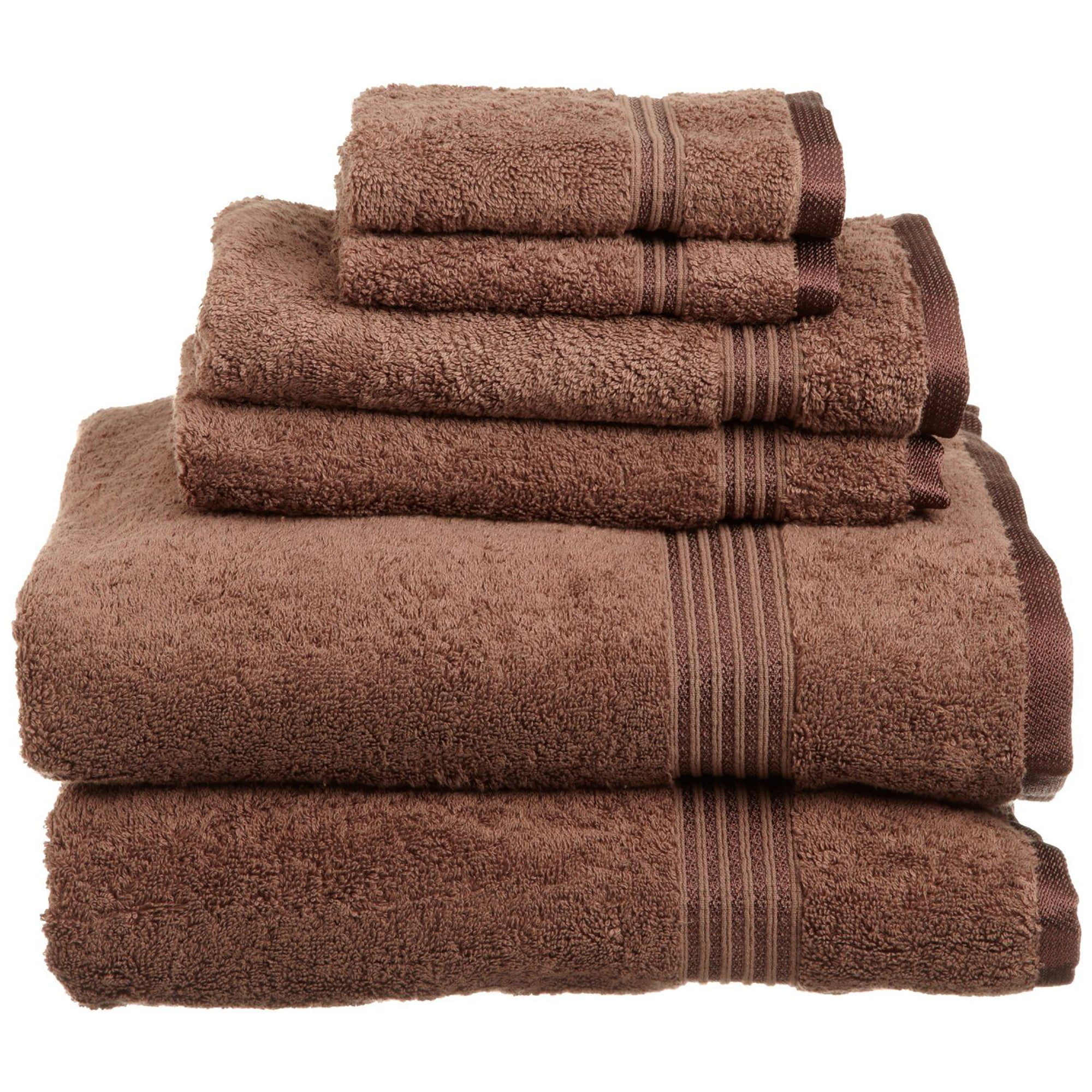 Derry Solid Egyptian Cotton Bath Towels, 6Piece Towel Set by