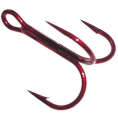 Tru Turn DH97Q-2 Daiichi Bass 4x FNT Treble Red Fishing Size 2 Hooks (5 (Best Hooks For Bass Fishing)