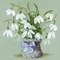 thumbnail image 2 of Snowdrops Counted Cross Stitch Kit, 8" x 8", 14-Count, 2 of 2
