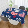 thumbnail image 5 of Coolnut Independence Day Rectangle Tablecloth Spill-Proof Polyester Table Cloth Table Cover for Kitchen Dining Picnic Holiday Party Decoration, 54"x72", 5 of 7