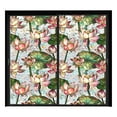 thumbnail image 1 of Rainbow Floral Static Cling Window Film Removable Decal For Glass Doors (100x43cm) | No Re Sidue Privacy Sticker 5 Botanical Designs (Pattern Varies) Light Butterflies Acrylic Hexagons Tiles Oh Wall, 1 of 4