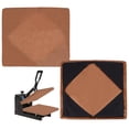 thumbnail image 3 of 4 Pcs Housse de Plateau pour Presse à Chaud Antiadhésive, Résistante à la Chaleur, Feuilles Réutilisables, Tapis/tapis/oreiller pour Sublimation, Transferts, Machine de Pressage à Chaud à Partir d'Encres Résiduelles, Brun et Noir (15 x 15 Pouces), 3 of 7