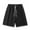A02_Black, variant on Men's Drawstring Shorts Solid Color Stretch Fabric Gym Running Athletic Elastic Waist Quick Dry Streetwear Summer