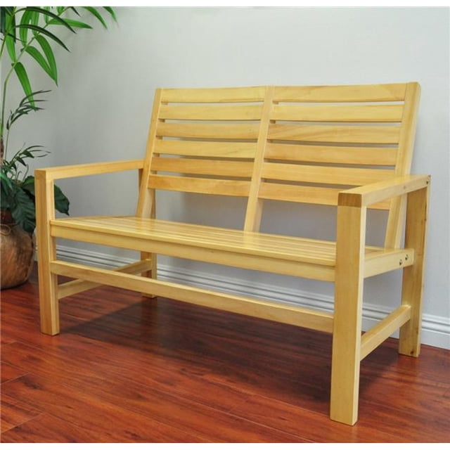 Shineco 4224VA Contemporary Bench, Vanilla