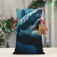 thumbnail image 4 of Fuzoiu 3D Realistic Shark Print Christmas Gift Bag,Burlap Gift Bag with Drawstring Closure & Hang Tag,Perfect for Holidays, Birthdays, and Special Occasions-Medium, 4 of 7