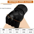 thumbnail image 4 of RDX, Hand Wraps Inner Gloves, Fist Protector Wrist Support, Black, S, 4 of 6