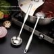 thumbnail image 1 of Cuchara para sopa con colador de acero inoxidable 304 para olla caliente, cuchara para olla caliente para el hogar engrosada integrada con gancho, juego de cucharas antifugas con mango largo, 1 of 5