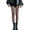 Black, variant on Aocisk Women's Mesh Patterned Tights High Waist Footed Pantyhose Stockings Grid Design Hosiery for Women Grey One Size