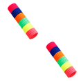 thumbnail image 2 of Guardurnaity 100 piezas de lazos para el cabello, adornos gruesos para toallas, coleta multicolor, elásticos, Bobbles, Scrunchies para niñas, coloridos 3 colorido 3 2piezas Guardurnaity CBP351482, 2 of 4