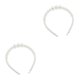 thumbnail image 1 of Minnieouse Diadema de perlas Bandas para la cabeza Estilo simple Accesorios para el cabello Regalos para el día de San Valentín Tiaras para Type2 NO2, 1 of 6