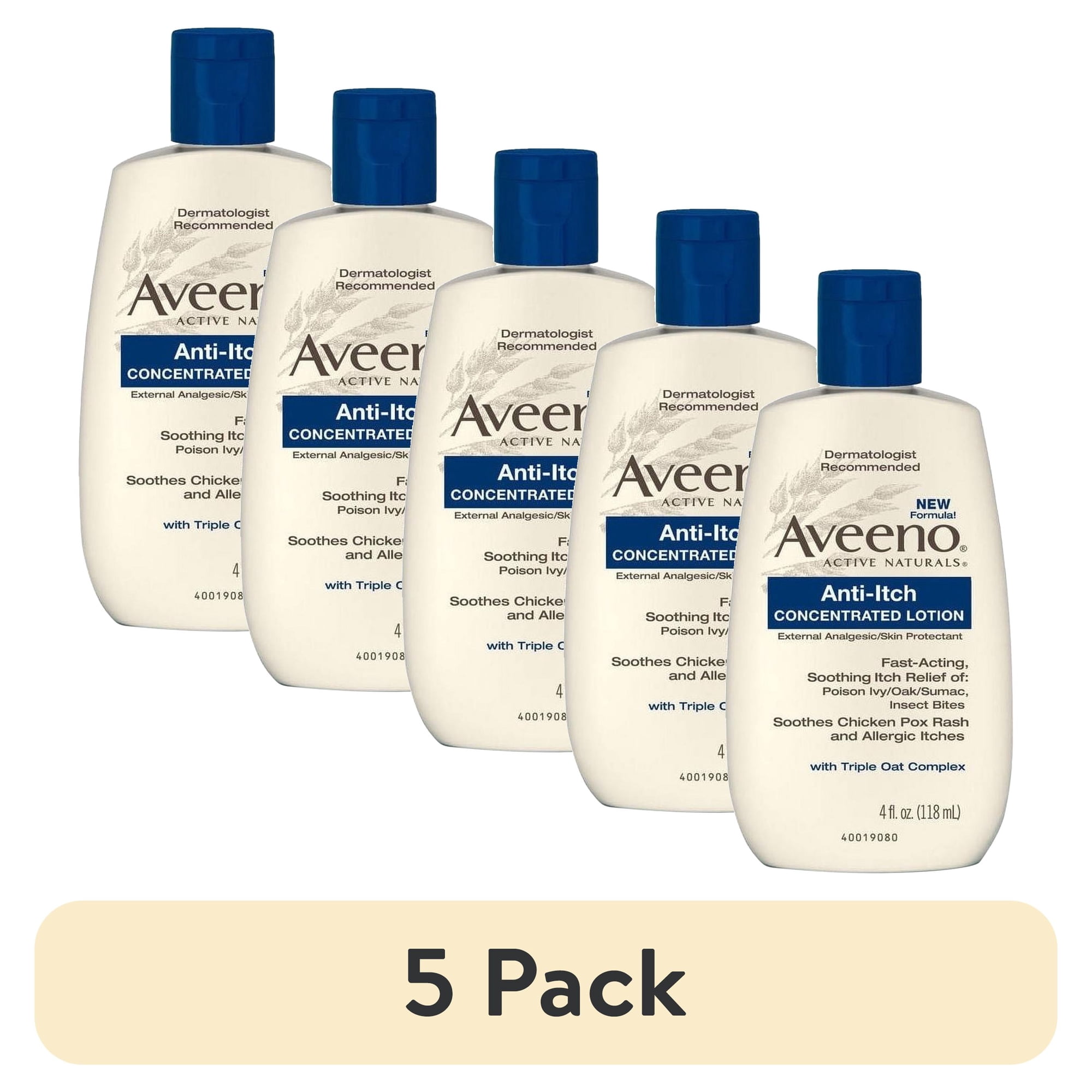 (5 pack) Aveeno Anti-Itch Concentrated Lotion - 4 oz