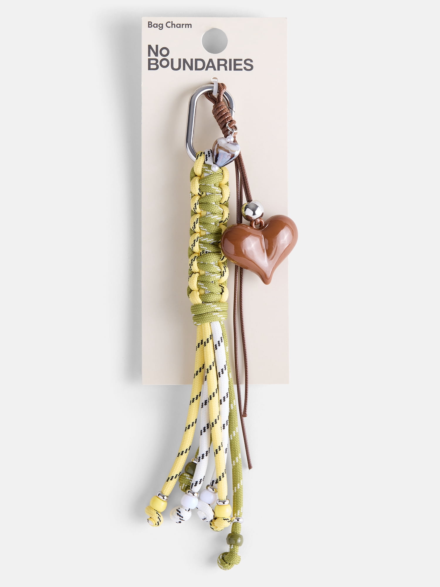 No Boundaries Women’s Heart Bag Charms, Green
