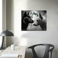 thumbnail image 3 of COMIO Our Hearts Black and White Wolf Wildlife Poster Picture HD Wall Art Canvas Printing Bedroom Living Room Office Decoration Aesthetic Artwork, 3 of 4