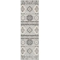 thumbnail image 4 of Well Woven Tuscon Grey Indoor/Outdoor Southwestern Area Rug High Traffic Stain Resistant Geometric Medallion Carpet, 4 of 8