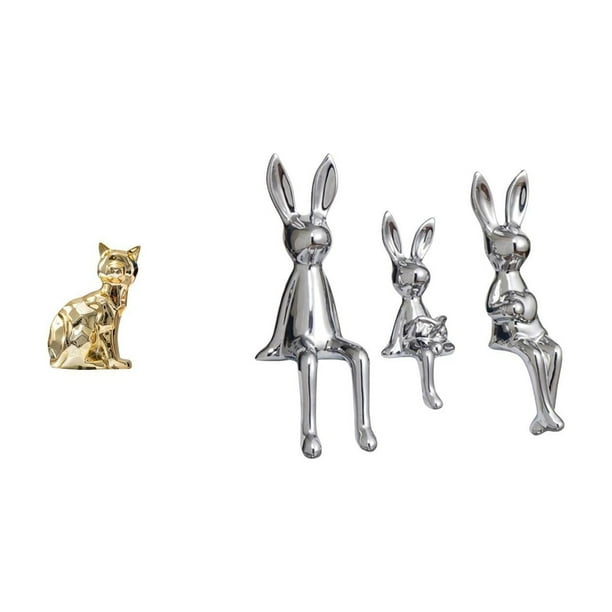 Figura de escritorio,Estatua de gato en estante,escritorio,oficina,decoración del hogar,Figura decorativa de escritorio de cerámica para decoración del hogar,Escultura de figura,Estatua