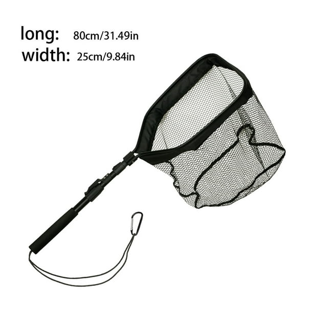 Langgg Net Fishing Pole Casting Telescopic Retractable Folding Accessory  Mesh Tools Portable Handle Releasing Equipment 