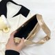 thumbnail image 3 of Bolso de axila para mujer, bolso de mano con nudo de lazo, bolso de mano elegante, bolso de compras (dorado), 3 of 9